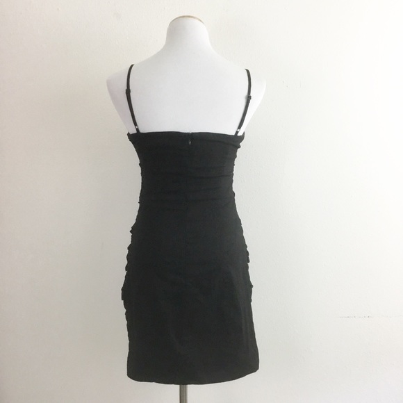 MM Couture By Miss Me Layered Black Bow Dress - Picture 5 of 6